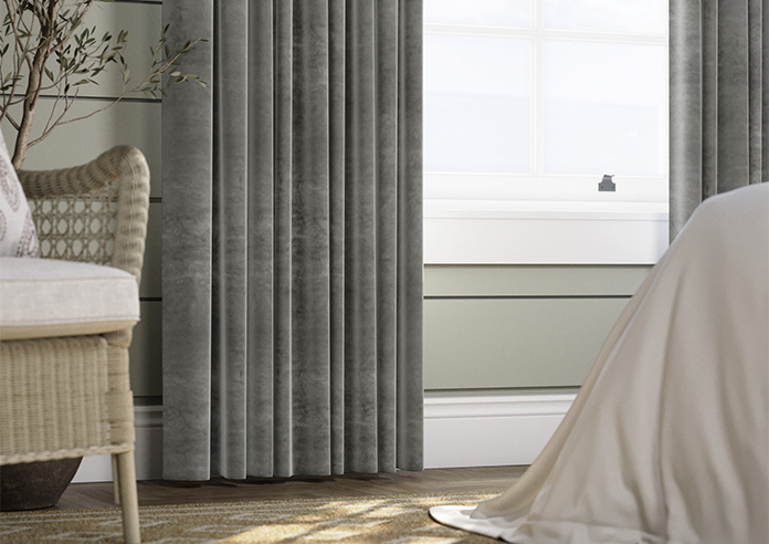 Premier Velvet (Thermal Blackout), Steel Grey - Made to Measure Curtains - Image 5
